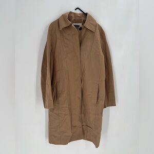 Cos Cotton Car Mid Coat Beige